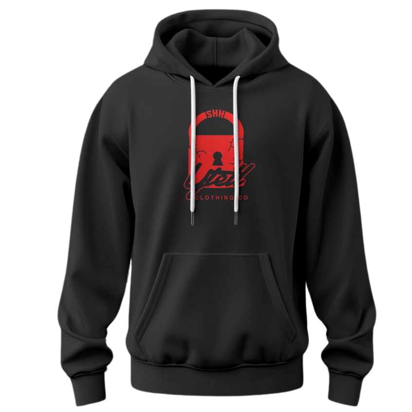 YTELL™ 
Orange Hoodie Blue Logo