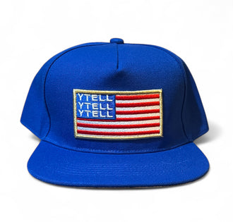 YTELL™ Royal Blue American Flag Snapback Hats