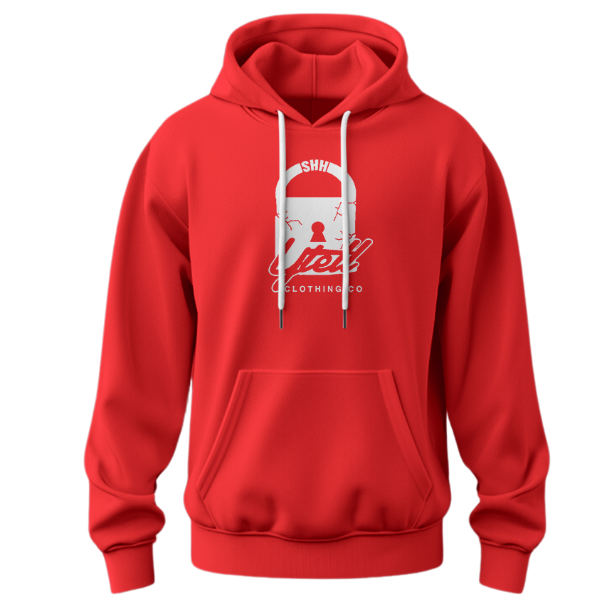 YTELL™ 
Orange Hoodie Blue Logo