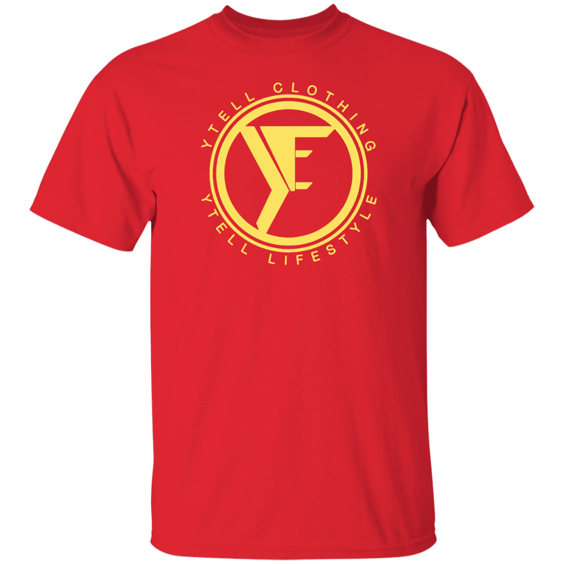 YTELL™ Red & Gold Round Logo T-Shirt