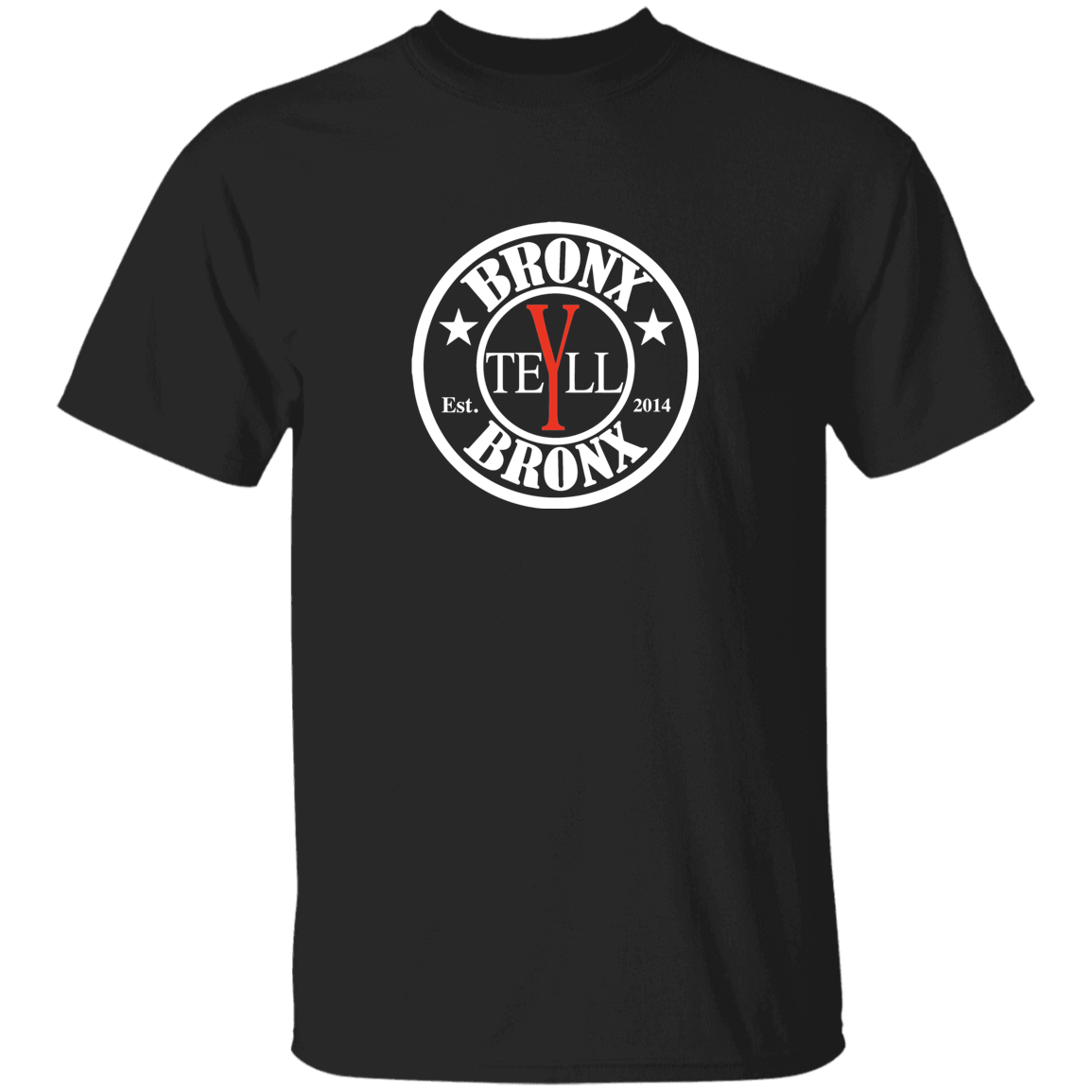 YTELL™  Bronx Logo Black T-shirt