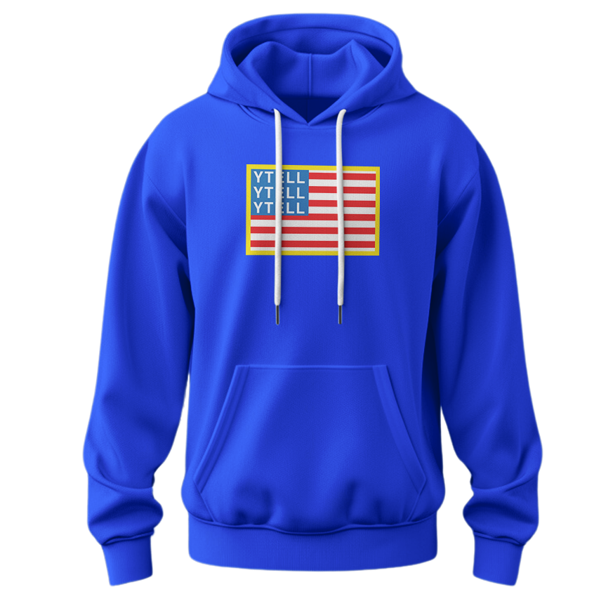 YTELL™ American Flag Hoodie