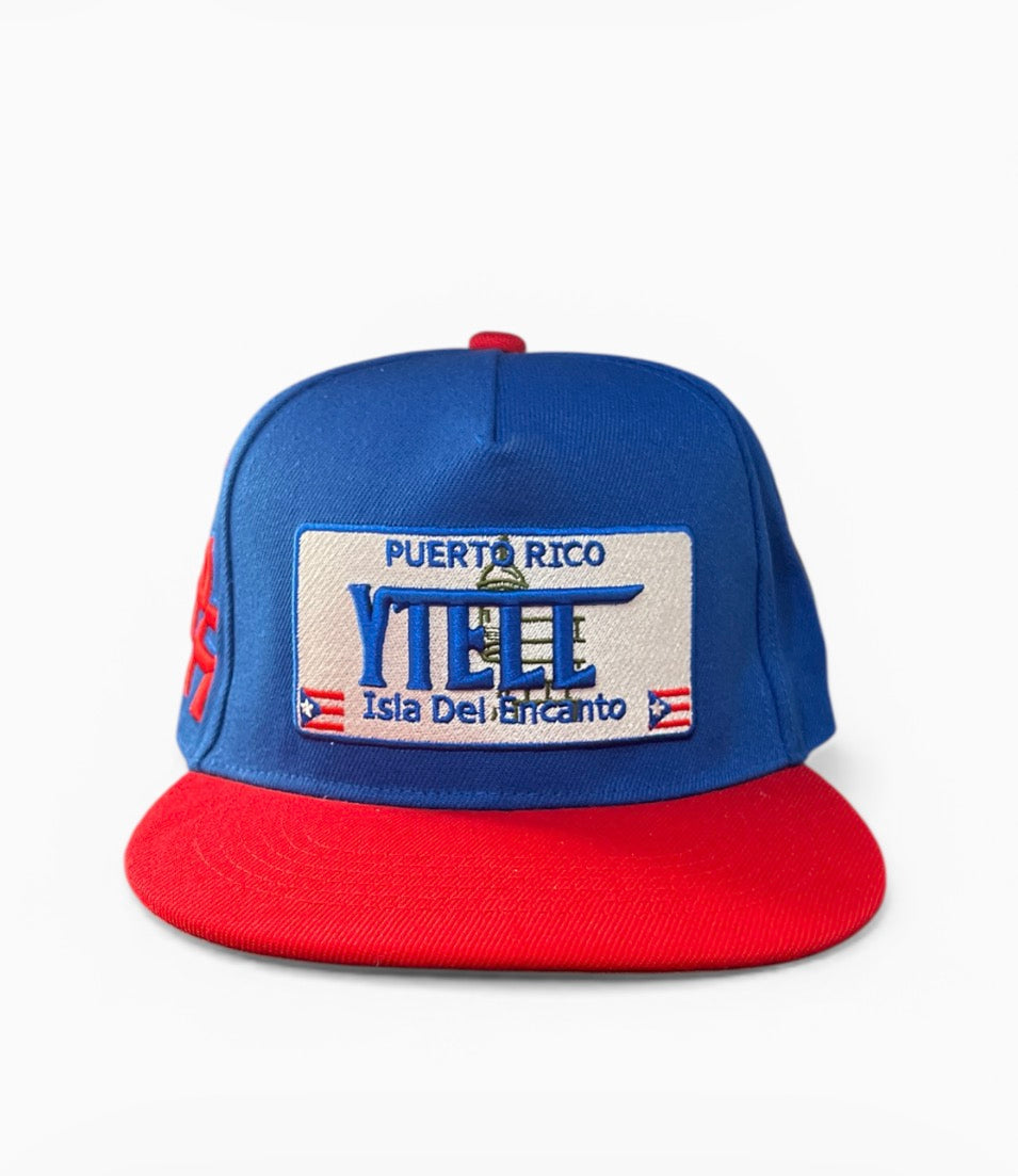 YTELL™ Puerto Rico License Plate Snapback Hats