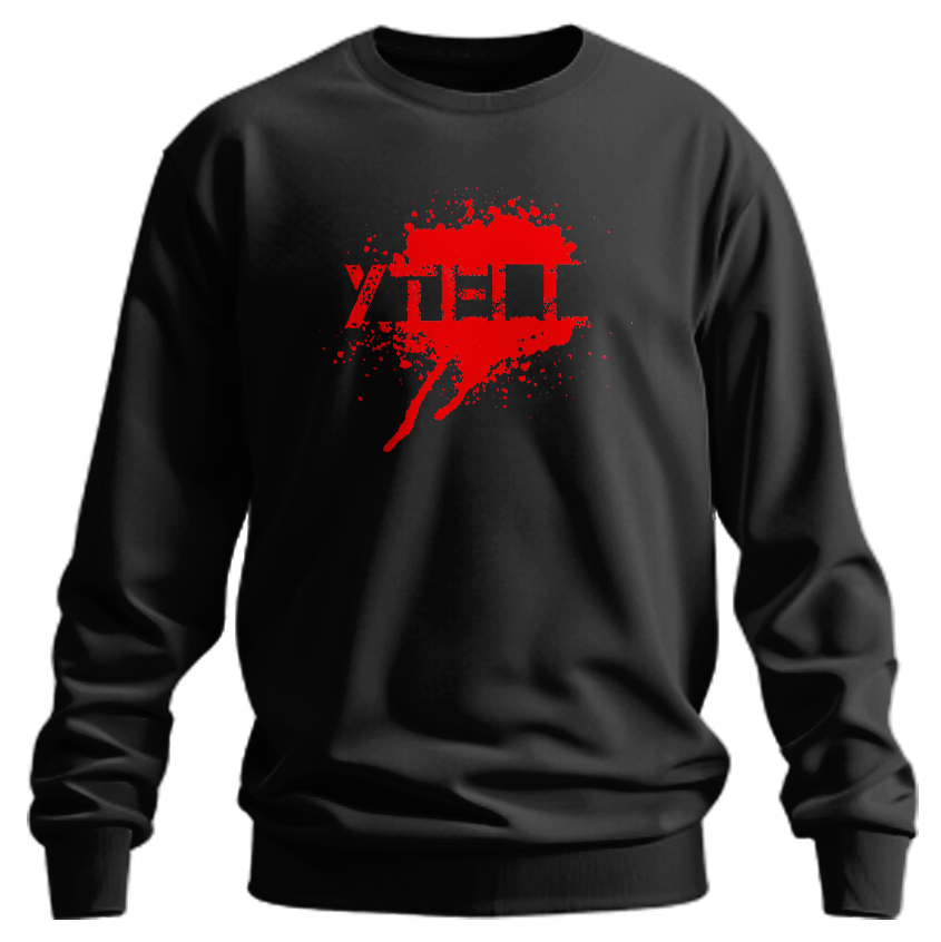 YTELL™ Red Sprayed Sweatshirt