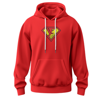 YTELL™ Red Superman Ytell Logo Hoodie