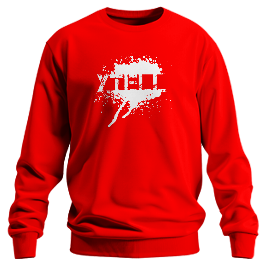 YTELL™ Red Sprayed Sweatshirt