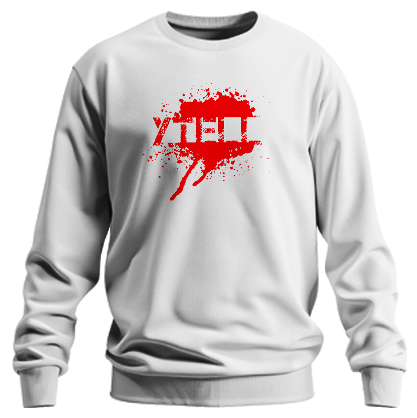 YTELL™ Red Sprayed Sweatshirt